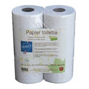 Produits Bio papier toilette blanc- 6 rouleaux BIODIS