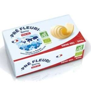 Beurre 1/2sel Pré-Fleuri 250 grs-Lait et beurre-BIODIS FRAIS