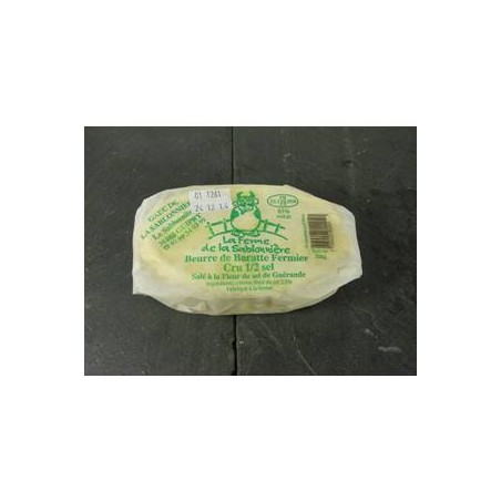 beurre baratte fermier 1/2 sel (Guipry) - 250gProduits fraisFERME DE LA SABLONNIERE