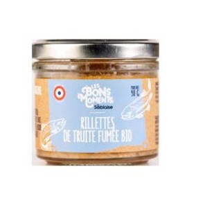 Poissonnerie-rillettes de truite fumée bio- 90 grs-BIODIS