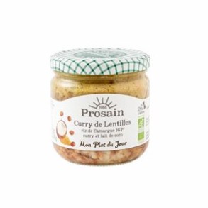 Plats cuisinés-Curry de lentilles au lait de coco-345 g-BIODIS