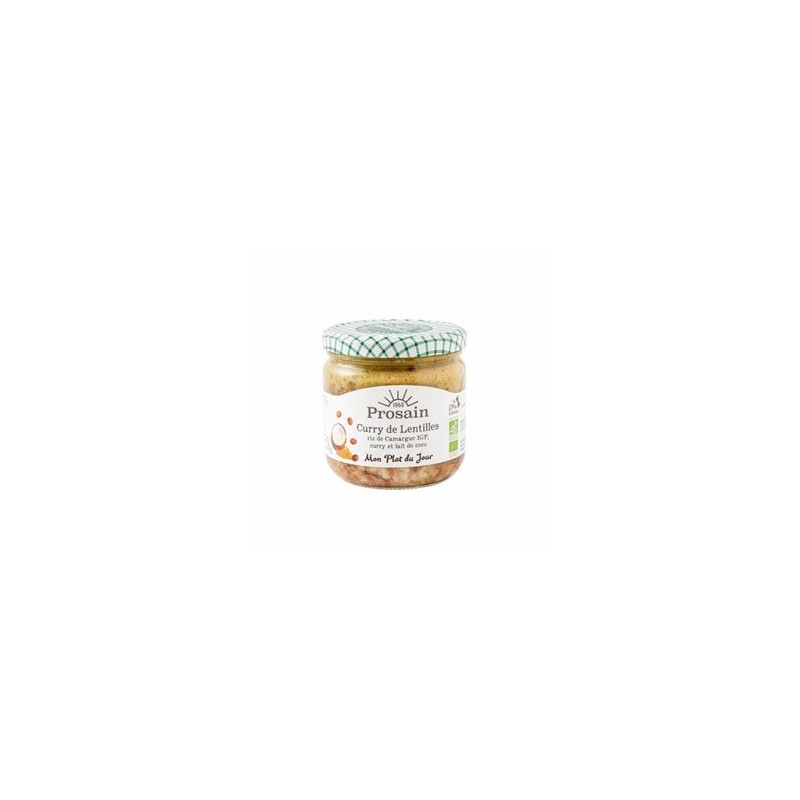 Plats cuisinés-Curry de lentilles au lait de coco-345 g-BIODIS