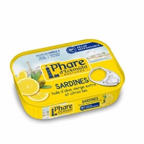 Poissonnerie-Sardines à huile d'olive et au citron - 135 g-BIODIS