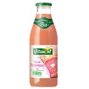 Jus de fruits et cidres bio-Pur jus pamplemousse rose -75 cl-BIODIS