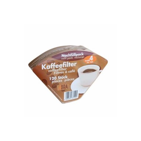 Filtre à café N°4 - 120 filtres papierProduits pour la maisonPour la maison