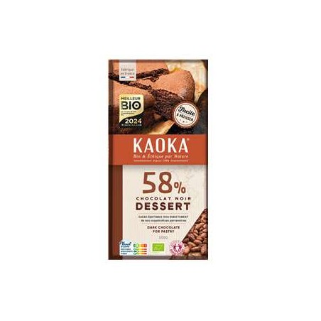 Chocolat Noir Dessert 58 % - 200 grsLe chocolat noirBIODIS FRAIS