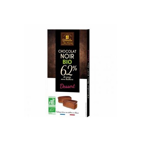 Chocolat Noir Dessert 62 % -100 grsLe chocolat noirBIODIS