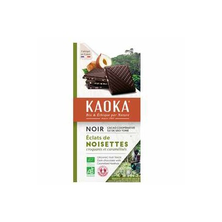 Chocolat Noir Noisettes caramélisées 100 grsLe chocolat noirBIODIS