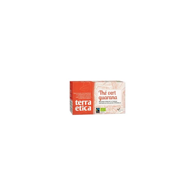 Produits Bio Thé vert guarana bio - 20 sachets BIODIS Produits Bio Thé vert guarana bio - 20 sachets BIODIS