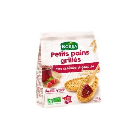 Petits Pains Grillés Céréales bio- 225gCéréales petit-déjeunerBIODIS