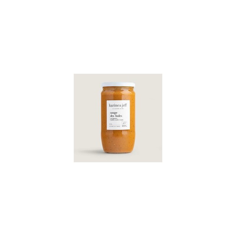 Soupes de légumes Soupe aux légumes- lentille corail et cumin - 780 ml Karine et Jeff Soupes de légumes Soupe aux légumes- lentille corail et cumin - 780 ml Karine et Jeff