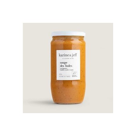 Soupe aux légumes- lentille corail et cumin - 780 mlSoupes de légumesKarine et Jeff