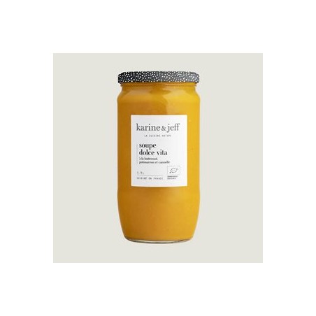 Soupe Bio (butternut-potimarron-cannelle)- 780 mlSoupes de légumesKarine et Jeff