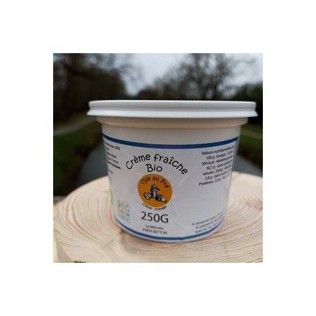 Crème fraîche pasteurisée bio- 250gCrèmes fraîchesILLE AU PRE