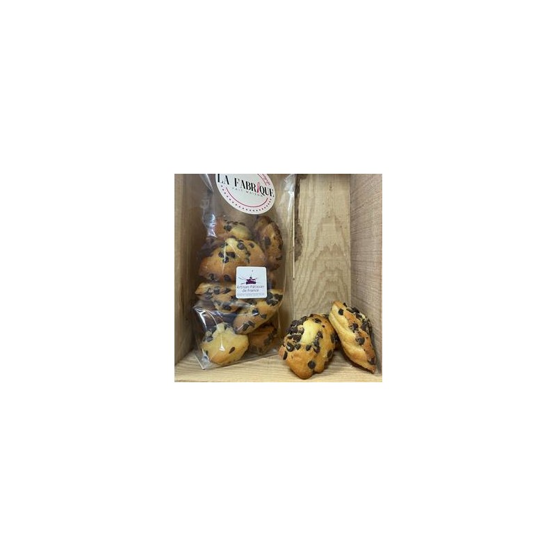 Gâteaux moelleux-Madeleines pépites chocolat - Sachet 200 grs-LA FABRIQUE Gâteaux moelleux-Madeleines pépites chocolat - Sachet 200 grs-LA FABRIQUE