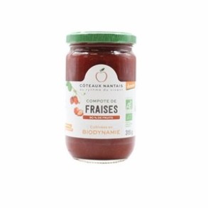 Confitures, crêpes, galettes compote fraises bio- 315 g COTEAUX NANTAIS