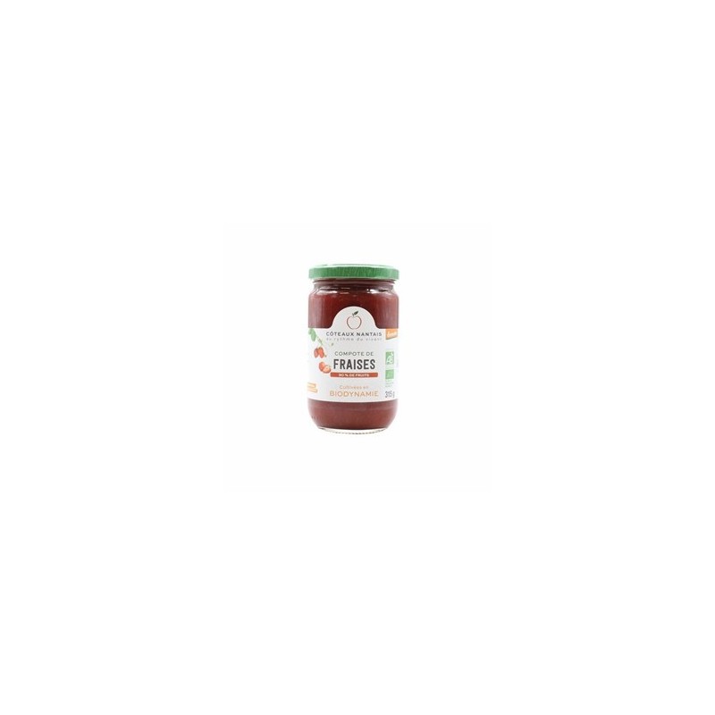 Confitures, crêpes, galettes compote fraises bio- 315 g COTEAUX NANTAIS Confitures, crêpes, galettes compote fraises bio- 315 g COTEAUX NANTAIS