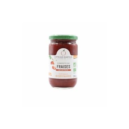 compote fraises bio- 315 gConfitures, crêpes, galettesCOTEAUX NANTAIS