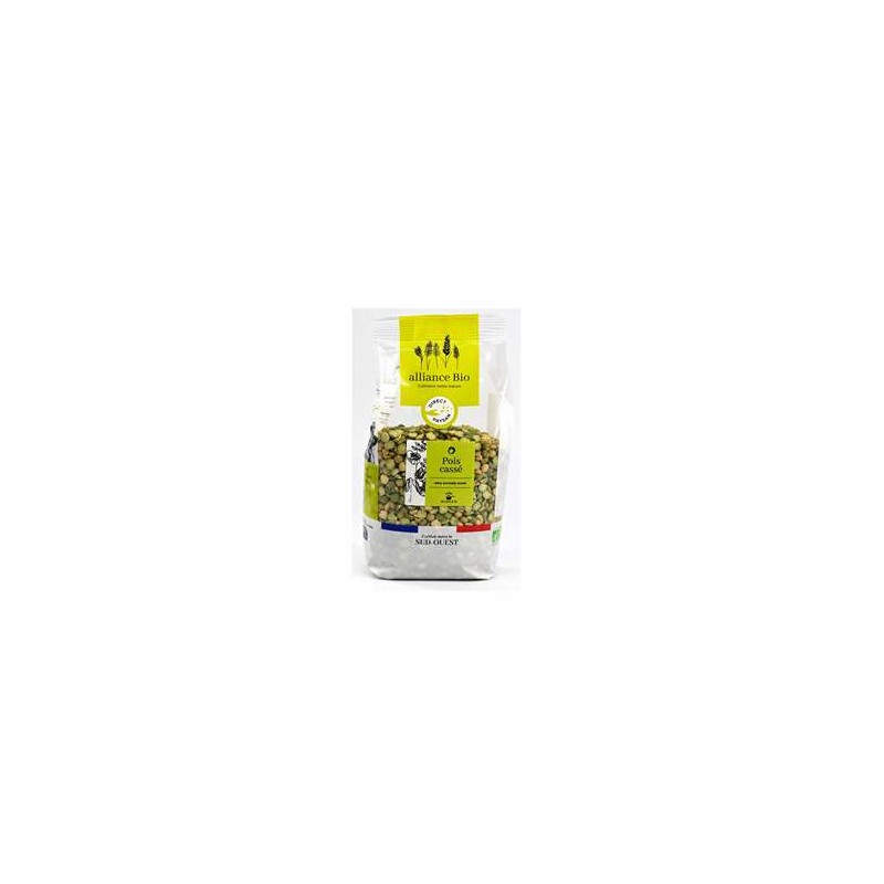 Fruits et légumes secs Pois casses bio- sachet de 500 g BIODIS Fruits et légumes secs Pois casses bio- sachet de 500 g BIODIS