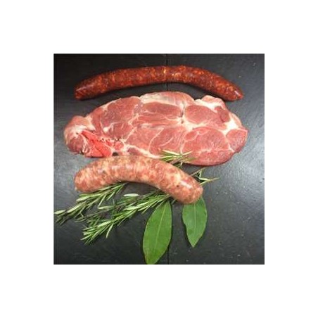 1 Echine 1cote agneau 1 merguez - le lotViandes et charcuterieBARON SYLVAIN- Charc