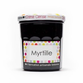 Confitures, compotes et coulis-Confiture de myrtille - 340 g-DAME CERISE