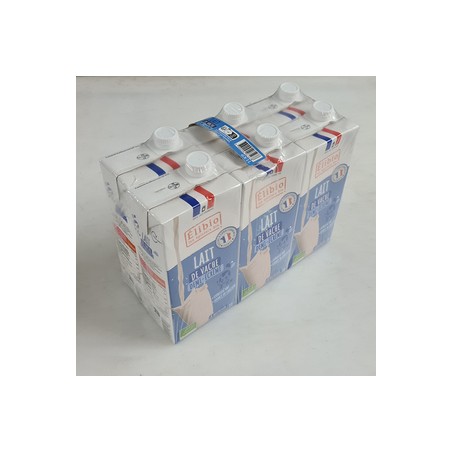 Lait UHT (Elibio) demi-écrémé- Pack de 6Produits fraisAsso élibio