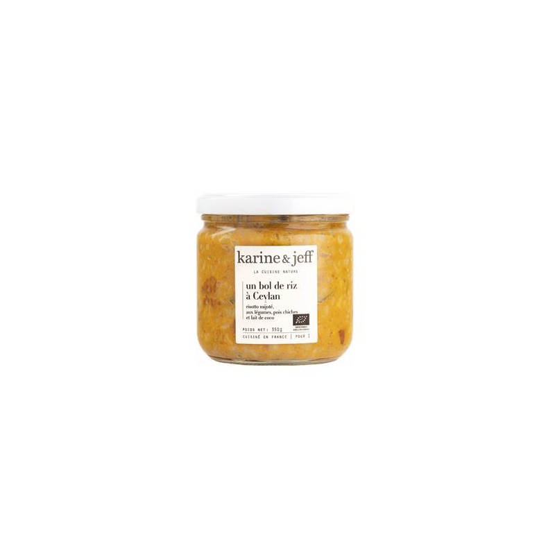 Risotto légumes pois chiches et lait de coco- 350grsPlats cuisinésKarine et Jeff