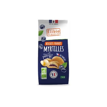 Biscuits bio fourrés Myrtille-150 grsGâteaux tendre, moêlleuxAsso élibio