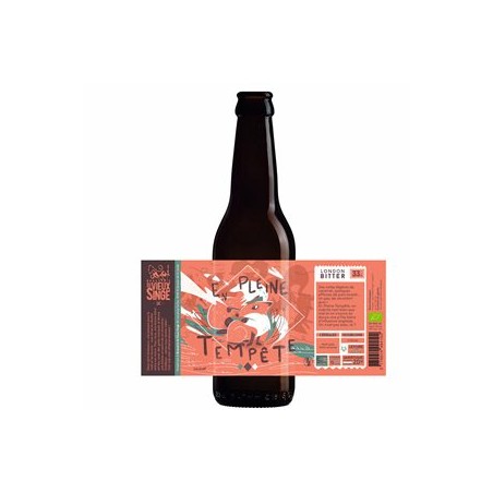 Bière Ambrée bio-en pleine tempête- 33 clBières bio localesBRASSERIE DU VIEUX SINGE