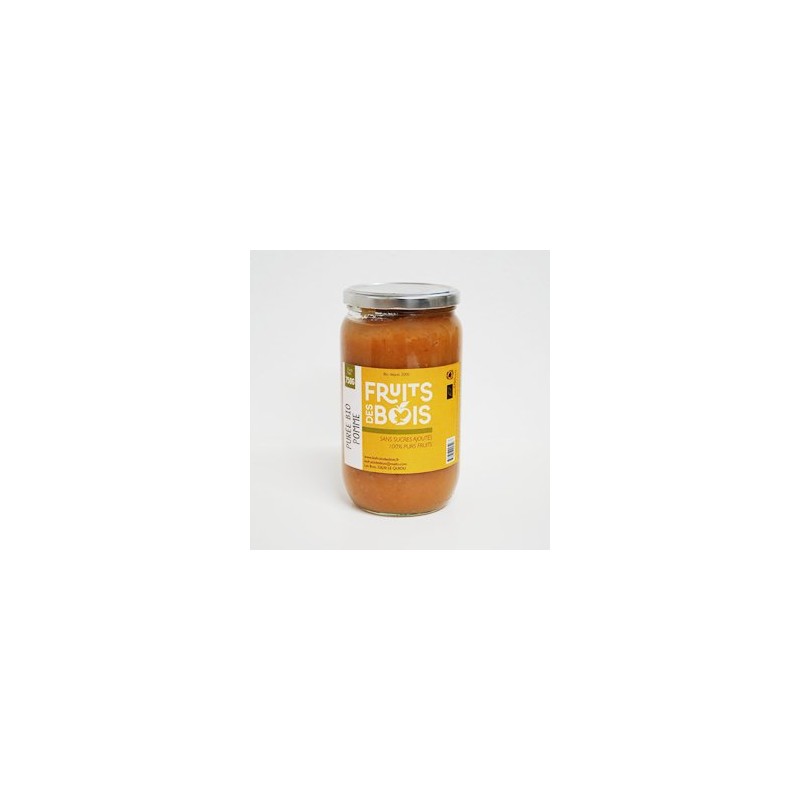 Purée pomme bio (fruits des bois)- 750 gConfitures, crêpes, galettesFRUITS DES BOIS
