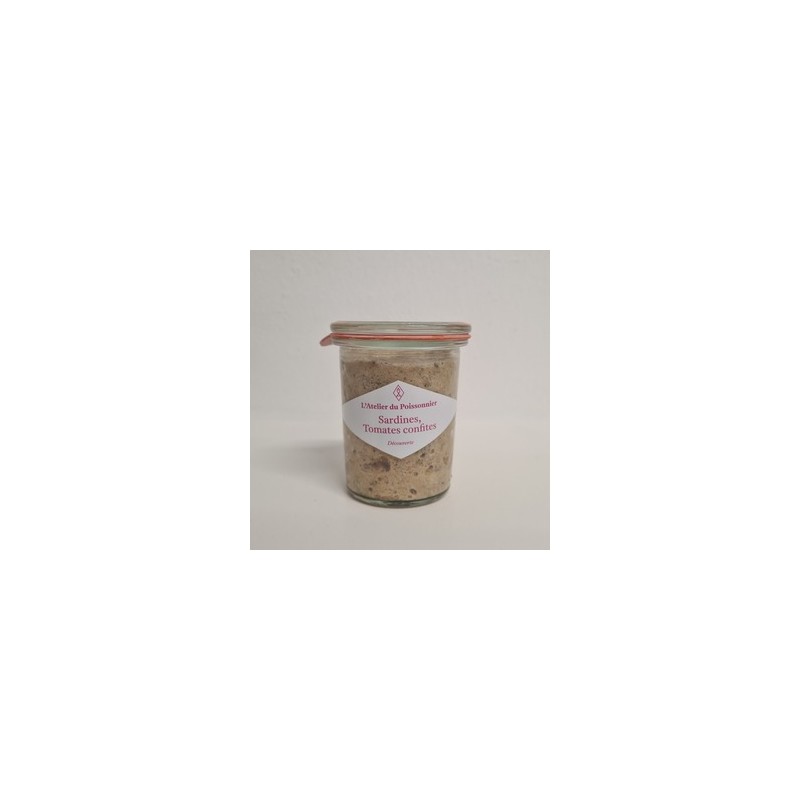Rillettes sardines-tomates-125 grsConserve de poissonL'atelier du poissonnier