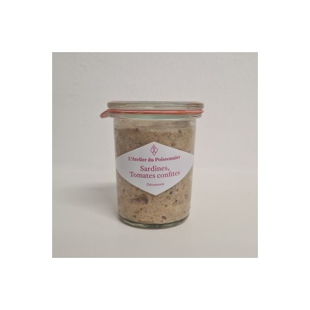 Rillettes sardines-tomates-125 grsConserve de poissonL'atelier du poissonnier
