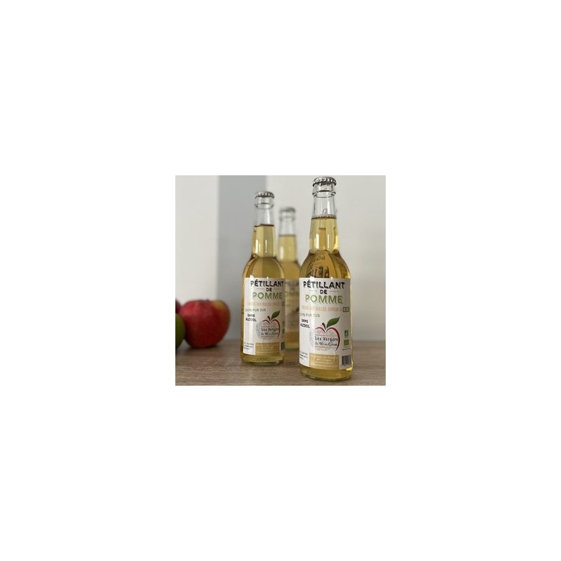 Jus pétillant Pomme bio (pdction locale)- 75 clBoissonsVERGER MITAN CRANNE