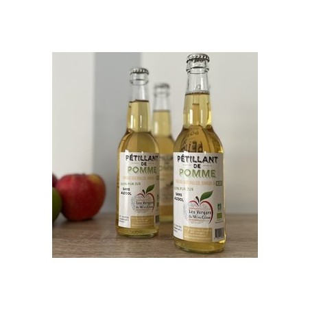Jus pétillant Pomme bio (pdction locale)- 75 clBoissonsVERGER MITAN CRANNE