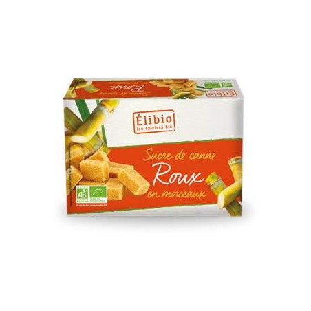 Sucre Roux morceaux bio 500 grsSucre et aide à la patisserieAsso élibio