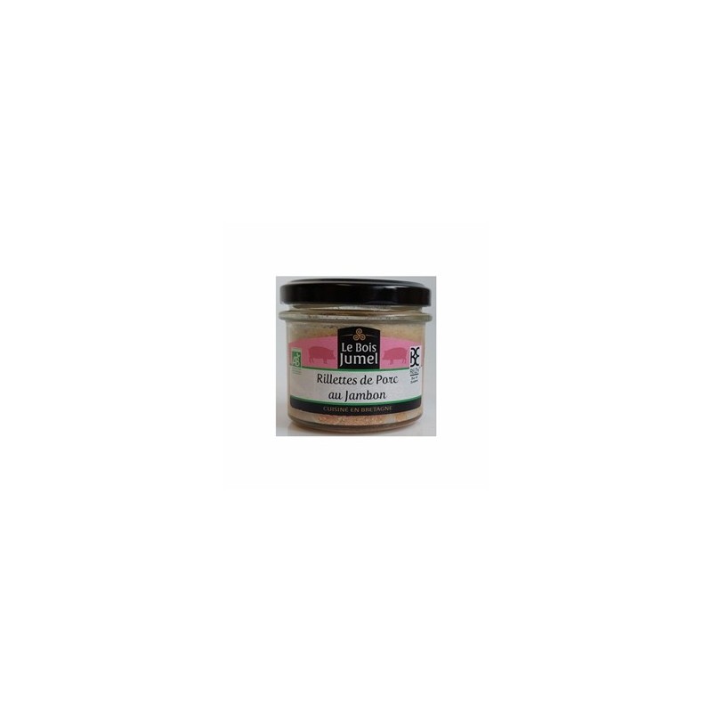 Rillettes de porc au jambon 90grViande et Charcuterie BIOLe Bois Jumel